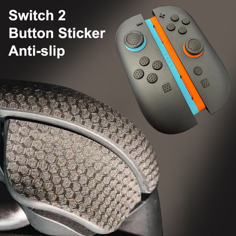 สติ๊กเกอร์ปุ่มสําหรับ Nintendo Switch 2, สติ๊กเกอร์บรรเทา 3D, กันลื่นป้องกันรอยขีดข่วน, รูปลอกผิว