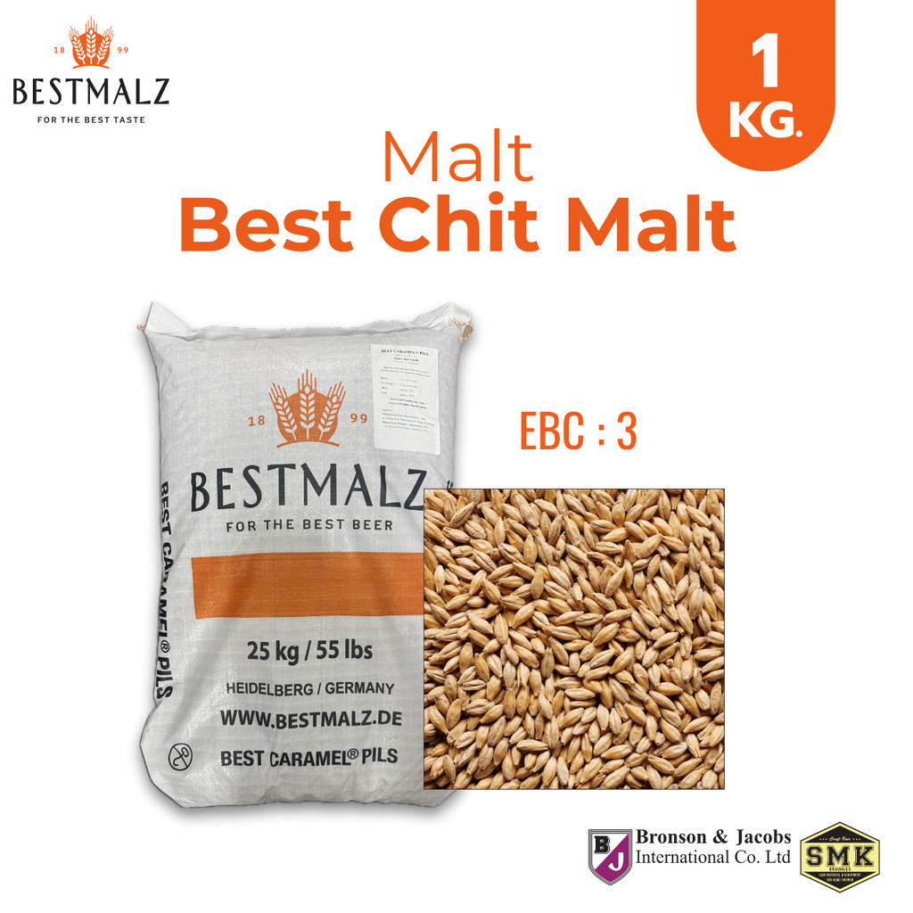 Malt มอลต์ Bestmalz : Best Chit Malt 1 Kg. สำหรับทำเบียร์ คราฟท์เบียร์ โฮมบรูว์ โรงเบียร์