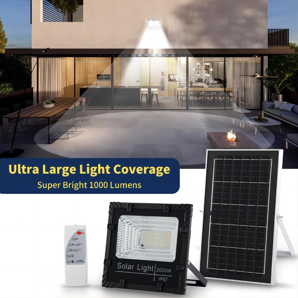 จ้าซะเหลือเกิน JP1000w JP-2500w JP-5000 JP-7000w แสงไฟสีขาว ไฟโซลาเซลล์ ไฟพลังงานแสงอาทิตย์ รุ่นอัพเ