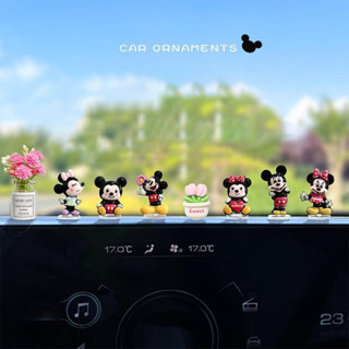 8ชิ้นมิกกี้เมาส์มินนี่เครื่องประดับตกแต่งรถมินนี่มิกกี้รุ่นต…