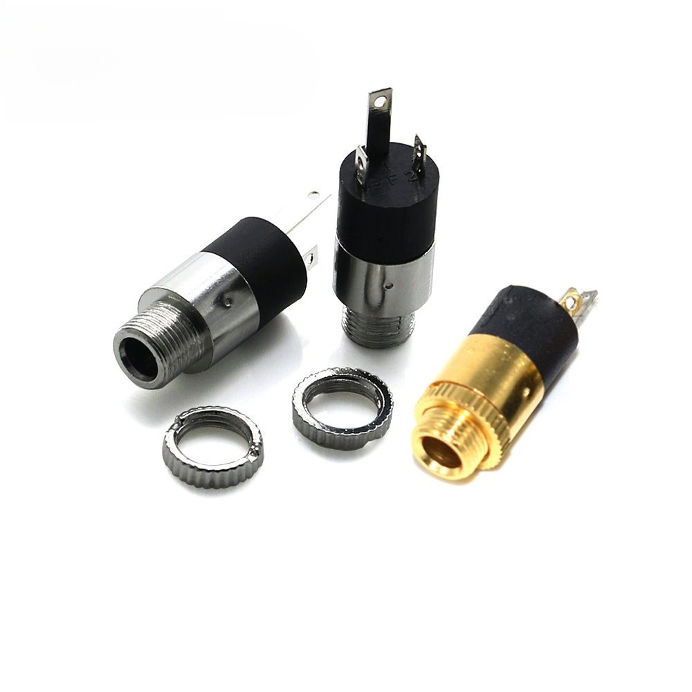 5 ชิ้น/ล็อต PJ392 3.5 มม.สเตอริโอหญิง Sockect แจ็คสกรู 3.5 เครื่องขยายเสียงหูฟัง PJ-392