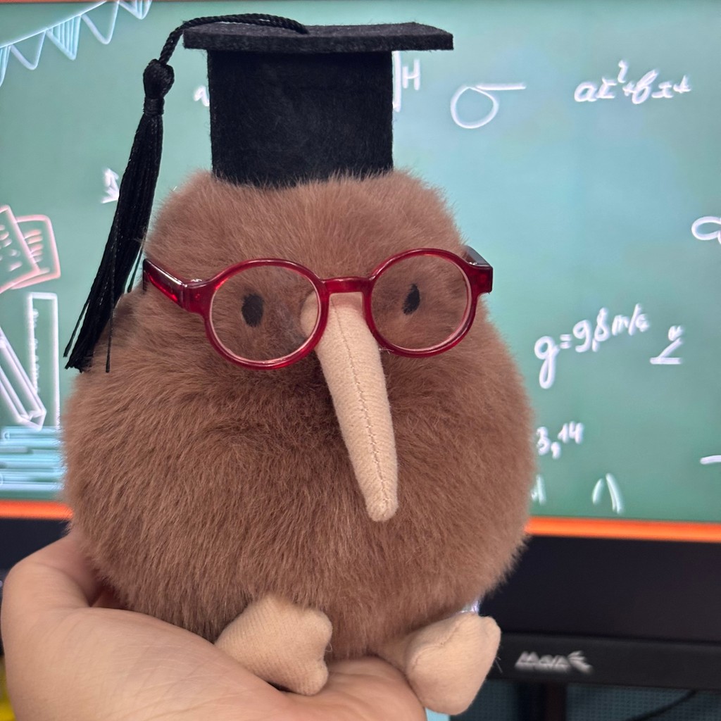 กีวี่กีวีนกตุ๊กตาจี้นกนกตุ๊กตาตุ๊กตาเพื่อนของขวัญจบการศึกษาหญิง