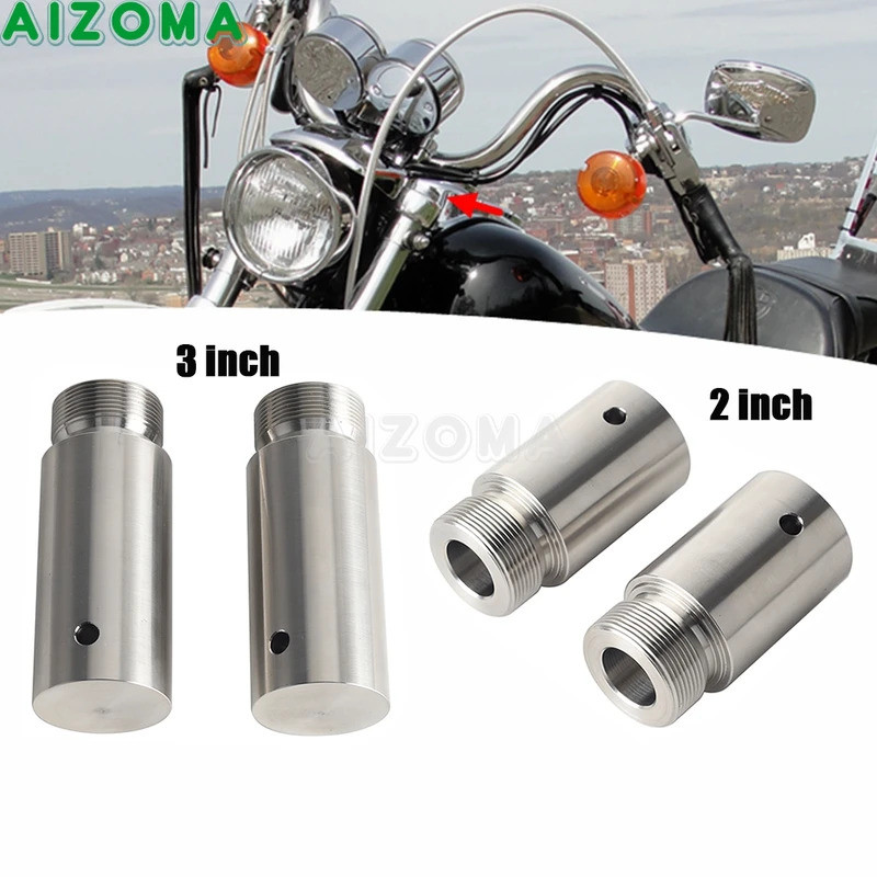 40mm Motorcycle Fork Tube Riser 2-3 inch Extension Kit For Harley Dyna Winde Glide FXD Super Glide F