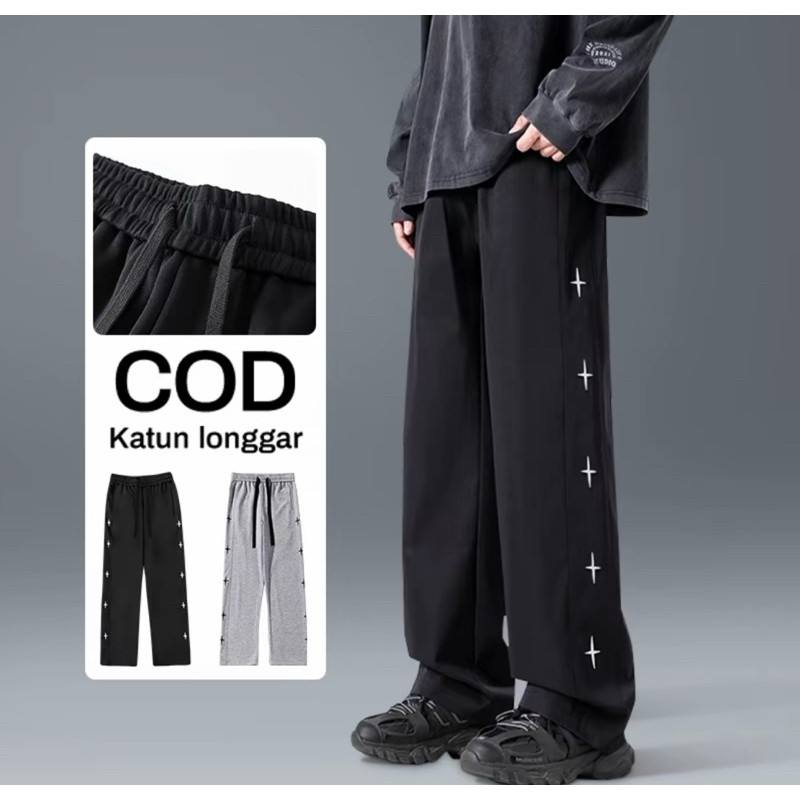 กางเกงวอร์ม Baggy Baggy Pants กางเกงขายาวสไตล์ Y2K