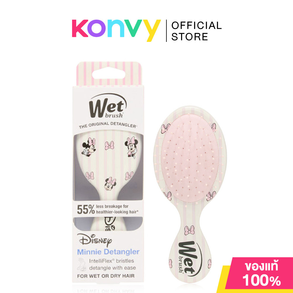 Wet Brush Mini Detangler Hello Disney 1pc #Minnie หวีแปรงขนาดพกพา รุ่น Hello Disney.