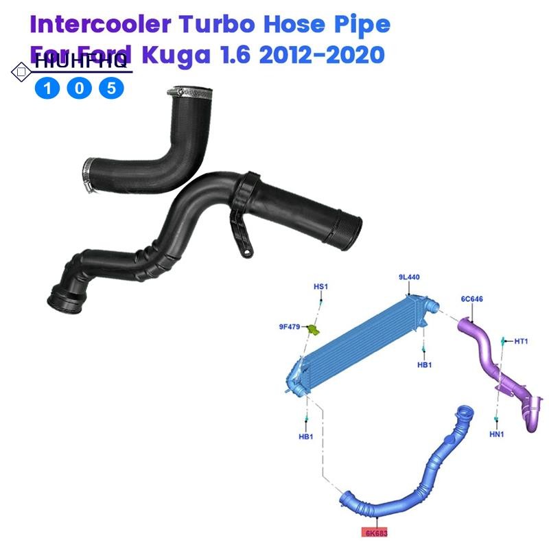 Hiuhfhq106Engine Intercooler ท่อเทอร์โบท่อ CV61-6K863-BE CV6Z-6C640-L สําหรับ 1.6 2012-2020 ท่อ CV61