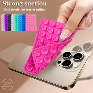 แผ่นซิลิโคนแปะมือถือ ไม่ต้องใช้กาว ติดได้ 2 ด้าน ใช้ซ้ำได้ Silicone Suction Phone Case ที่จับมือถือแบบแฮนด์ฟรี ยึดแน่น