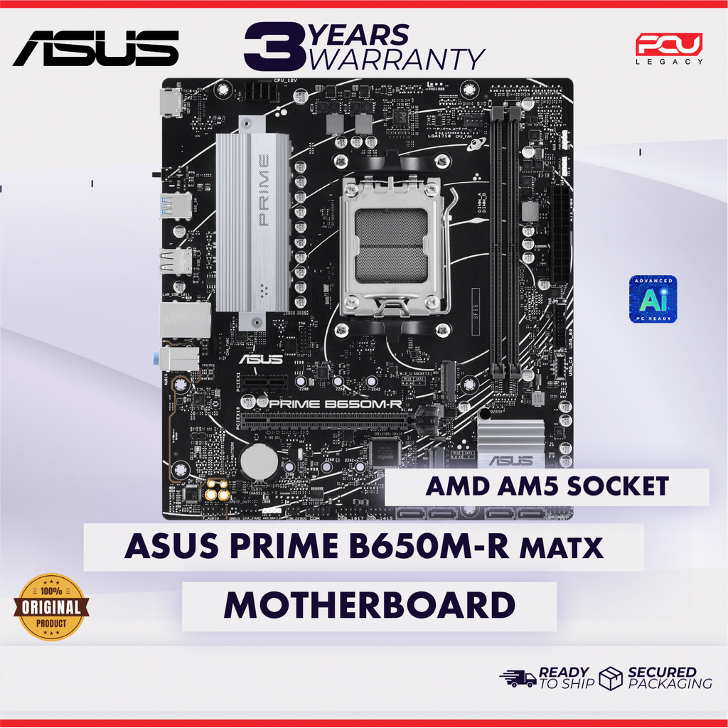ASUS PRIME B650MR AM5 MATX MOTHERBOARD