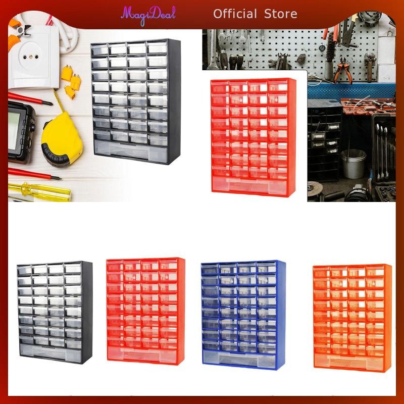 MagiDeal ตู้เก็บของลิ้นชัก Organizer คอนเทนเนอร์ห้องน้ําติดผนังกล่องเครื่องมือรถยนต์