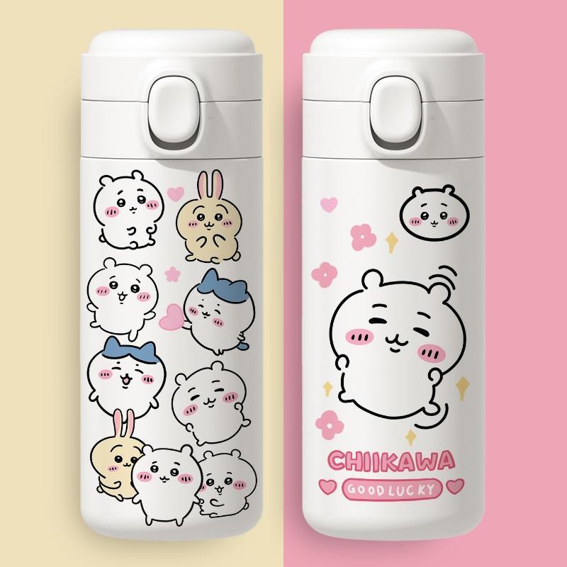 [คลังสินค้าพร้อม] chikawa Usaki Thermos Cup การ์ตูนน่ารัก Creative Bullet ฝาปิด chikawa 304 ถ้วยน้ําสแตนเลส สินค้าโรงเรียน ของขวัญฤดูร้อน
