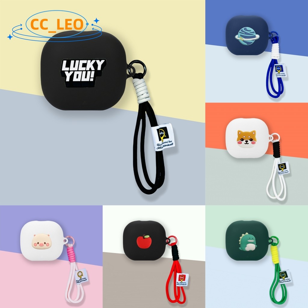 For Anker Soundcore Liberty 5 ANC Case Silicone Soft Case Cute Piggy Shiba Inu Lanyard Pendant Cartoon Soundcore Liberty 5 Shockproof Shell Protective Sleeve