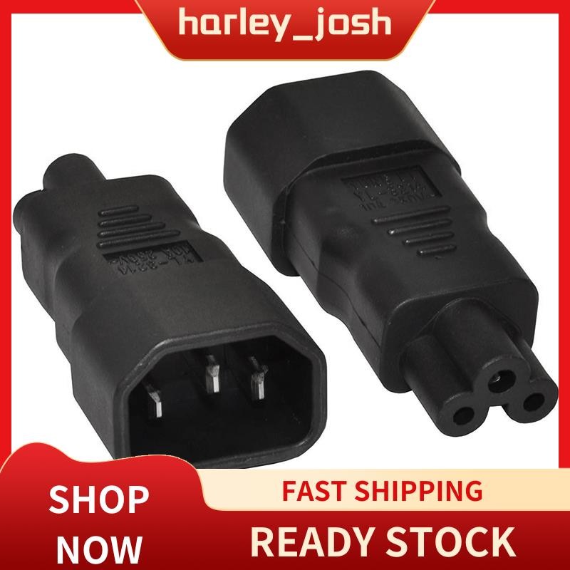 harley_josh PDU UPS C14 ถึง C5, IEC320 C13/C14 ถึง C5/C6 กาต้มน้ํา Lead to PC แล็ปท็อปอะแดปเตอร์จ่าย