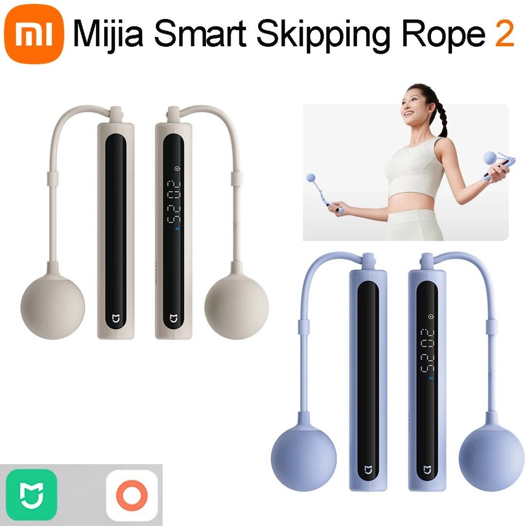 Xiaomi สมาร์ทเชือกกระโดด 2nd Gen Digital Counter ปรับแคลอรี่คํานวณกีฬาฟิตเนสการออกกําลังกายลดน้ําหนัก