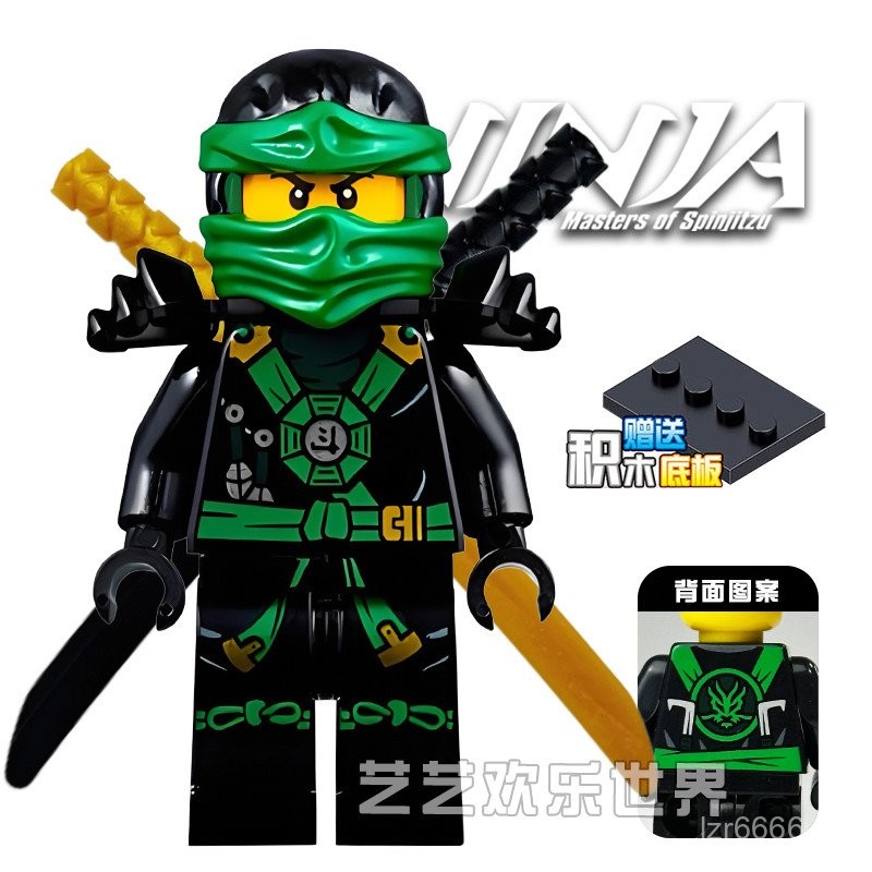 ยอดนิยม LE ความหายากสูง Phantom Ninja ซีซั่น 5 โกสต์ลอยด์พร้อมดาบคู่ รูปแบบสองด้าน มินิฟิกเกอร์ MOC