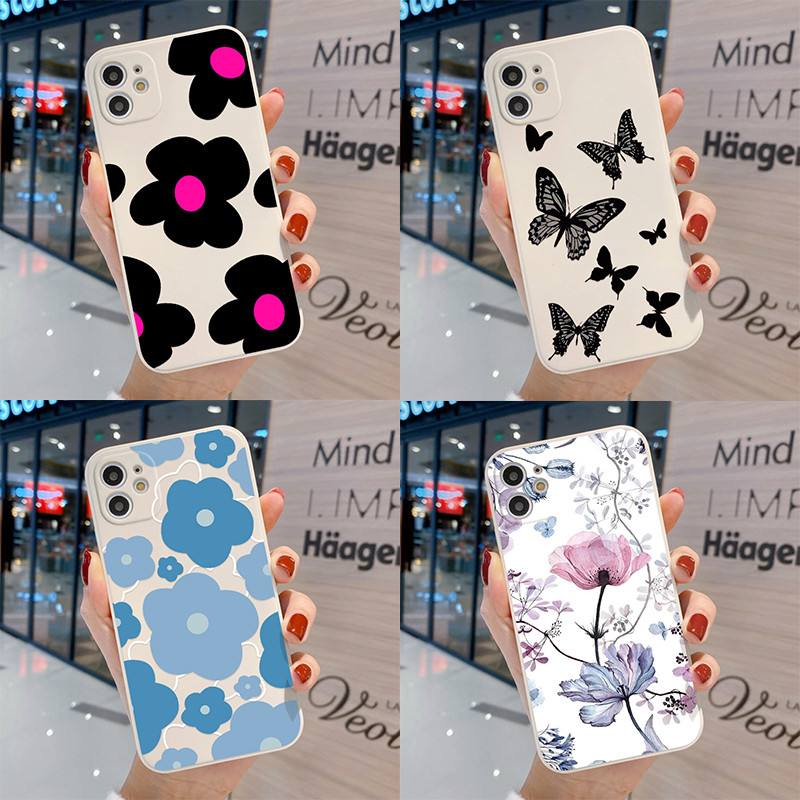 ดอกไม้ กรณี for Samsung A25 A26 A34 A35 A36 A53 A54 A55 A56 5G A32 A24 A23 A22 A16 A15 A14 A06 A05 S24 S23 S22 Ultra