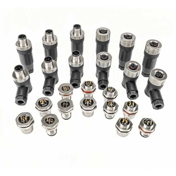 M12 ปลั๊กการบิน Solder-Free Connector หน้าแปลนที่นั่ง 4-Pin 5-Hole 8Pin Sensor 12-Core ซ็อกเก็ตข้อศอกกันน้ํา - รูปที่ 4