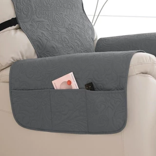 Chivas ผ้าคลุมโซฟากันน้ํา Featherstitch ลายควิลท์ 1 ที่นั่ง Slipcover