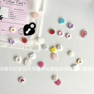 สีน่ารักสร้างสรรค์ปุ่มอุปกรณ์เสริมอุปกรณ์เสริมไม้เรซิ่น M คู…