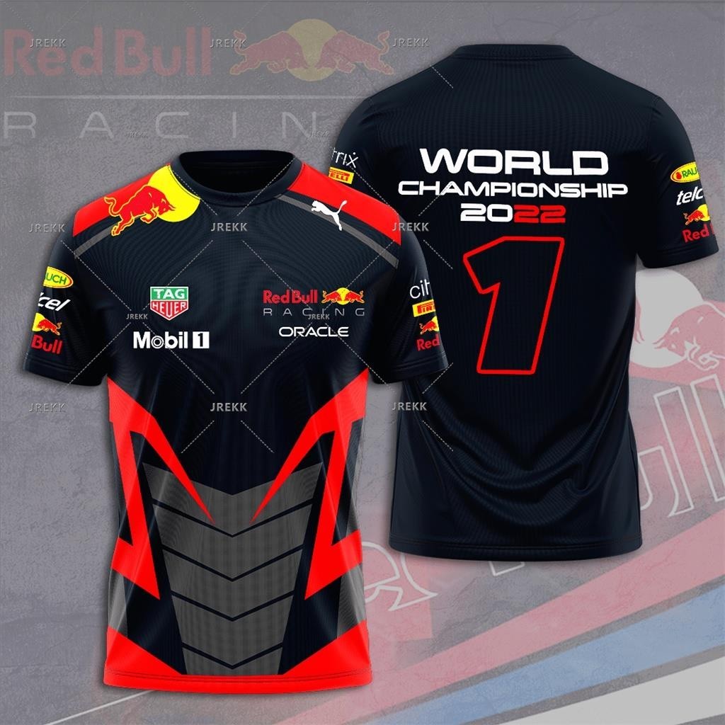 ฟิลิปปินส์ เสื้อยืดชายฤดูร้อน Xiaoyu Max Verstappen x Red Bull Racing F1 World Championship เสื้อยืด
