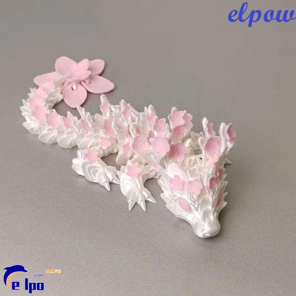 PIXELPOWER มังกรพิมพ์ 3D, เลเซอร์จําลองตา 3D พิมพ์ Diceratops Dragon, Sakura Dragon ข้อต่อที่ก่อให้เกิดหมุนได้ 3D มังกรข้อต่อของเล่นตกแต่งภูมิทัศน์