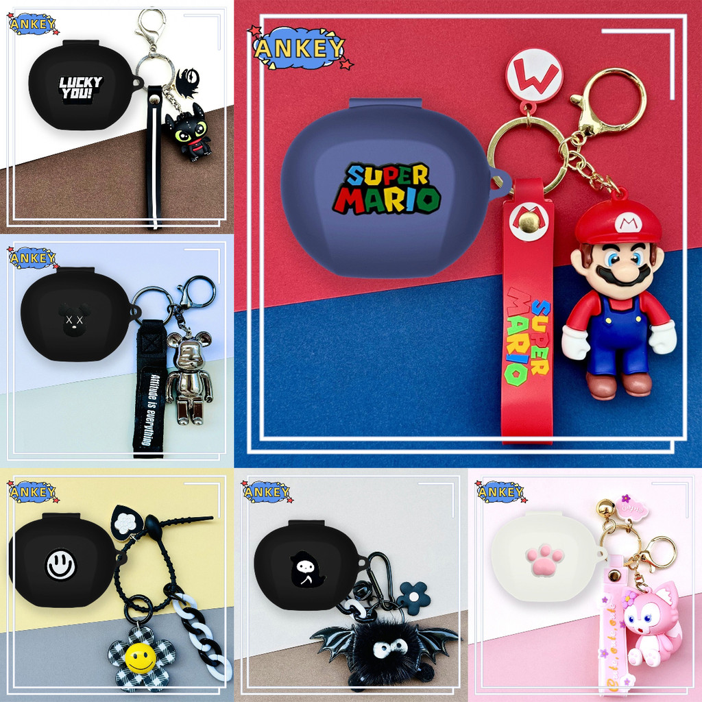 For Edifier NeoBuds Pro 3 Earphone Silicone Case Earbuds Cute Boy Soft Protective Headphone Cover Headset Skin with Pendant
