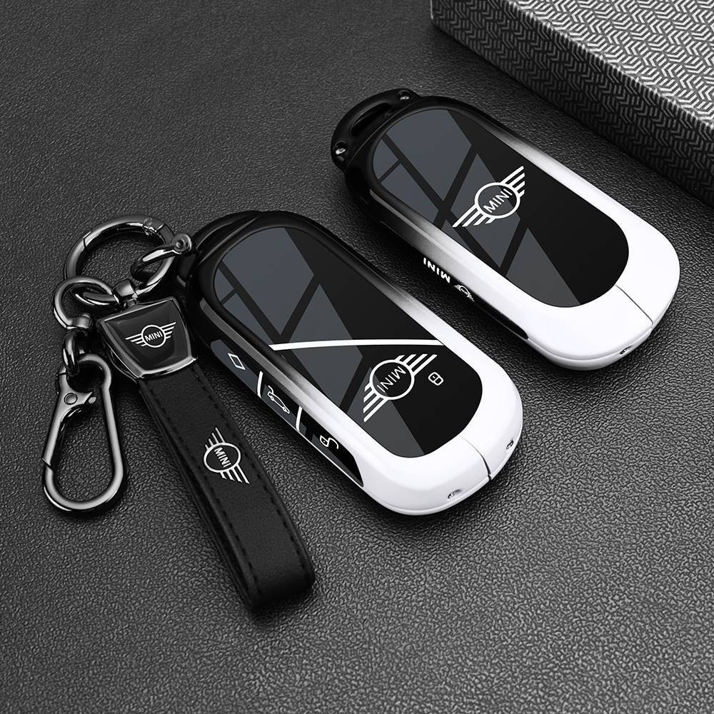 2025 เคสกุญแจ BMW Mini แบบไฟฟ้า Mini Cooper Exclusive Aceman เคสโลหะสำหรับผู้ชายและผู้หญิง