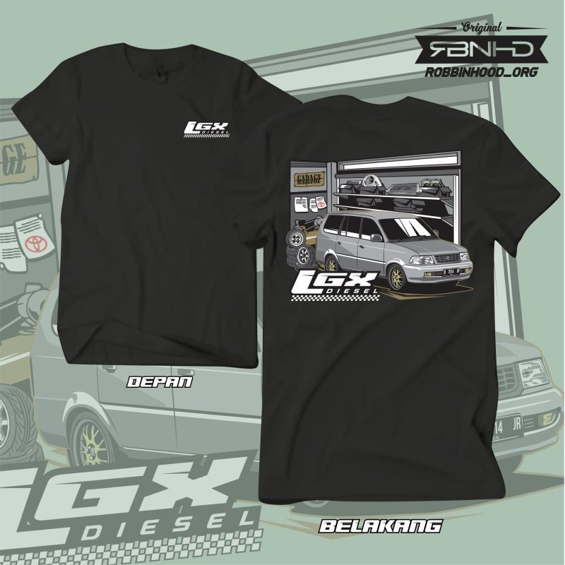 เสื้อยืด LGX DIESEL GARAGE LGX KIJANG