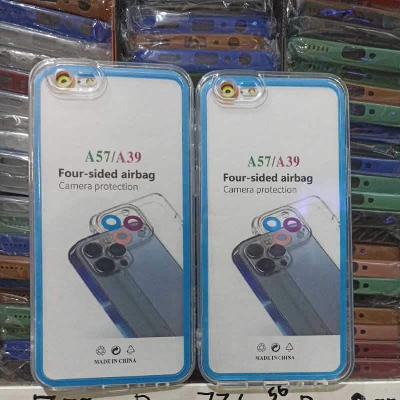 Softcase Oppo A57 2017 / Oppo A39 เคสใส พื้นที่ใส Tpu กล้องป้องกันแบบเต็มยืดหยุ่นหนา Df Store