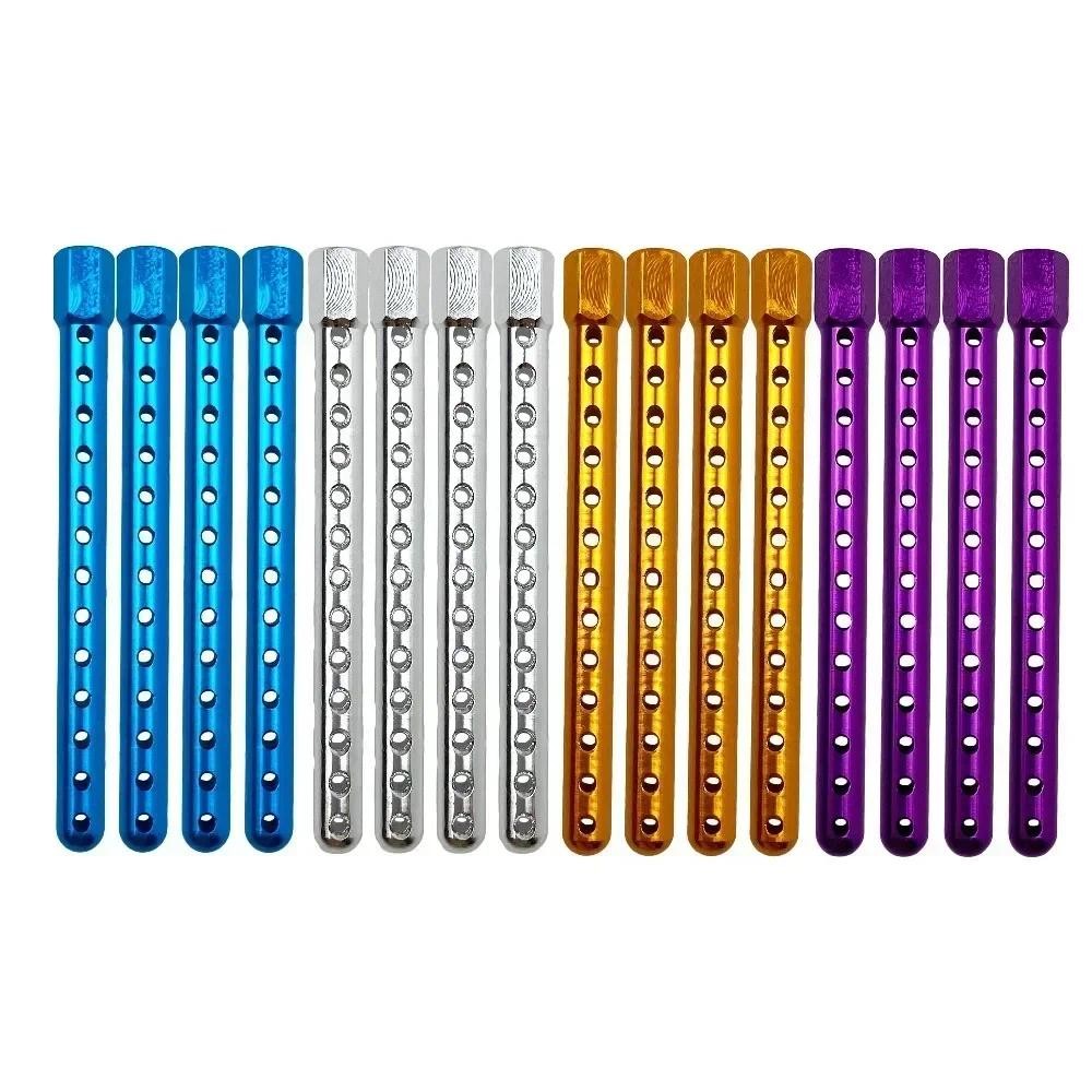 HSP 4 ชิ้น 102037 122037 อลูมิเนียมออลลี่โลหะรถเปลือกคอลัมน์ร่างกายเมา02010 (02144) 1/10อะไหล่อัพเกร