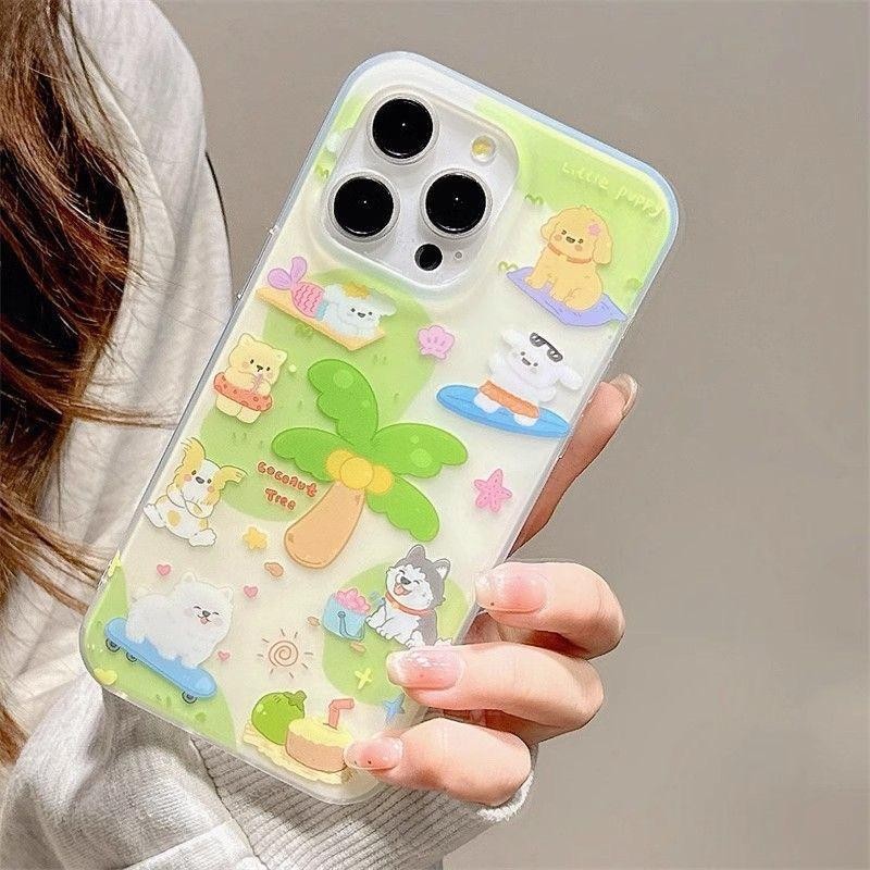 ฤดูใบไม้ผลิมะพร้าวลูกสุนัขสําหรับ Infinix หมายเหตุ 30 40 PRO 50 สมาร์ท 5 9 ร้อน 30i 50 PRO 50 PROPLU