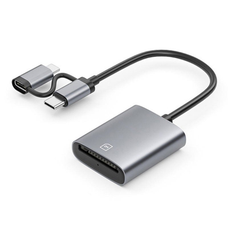 Moon Two 8Pin Type C MS Card Reader Adapter สําหรับโทรศัพท์ Pad อลูมิเนียม MS
