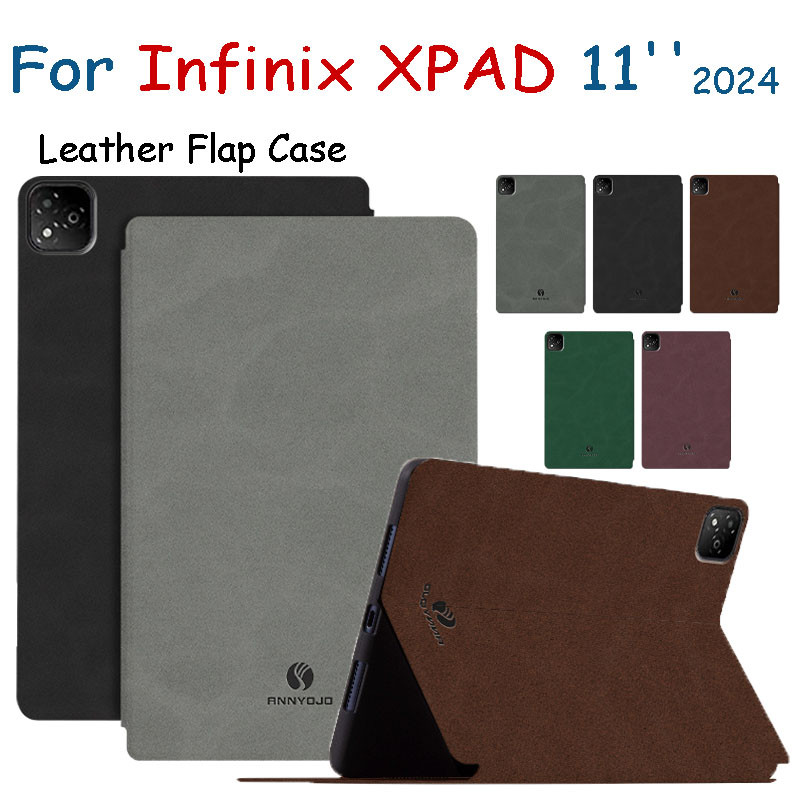 สําหรับ Infinix XPAD 4G 2024 11 แฟชั่นแท็บเล็ตพีซีเรียบง่าย X1101 X1101B ผิวรู้สึก PU Holster ผู้ถือ