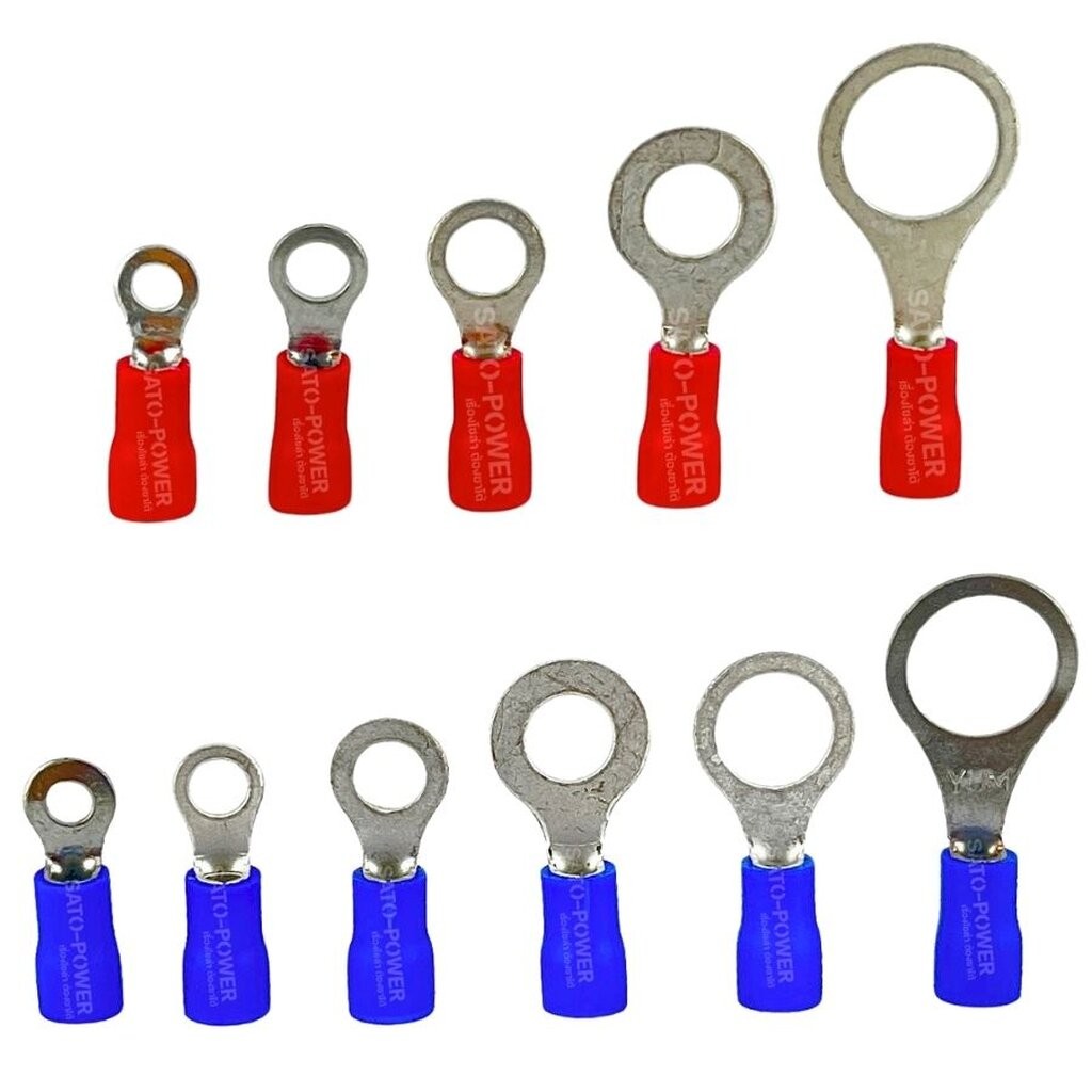 ์NS/ SUNMOON หางปลากลมหุ้ม RV Insulated Ring Terminals PVC ปลอกหุ้มฉนวนกันไฟฟ้า หางปลาต่อสายไฟ หางปลากลม หางปลากลมหุ้...