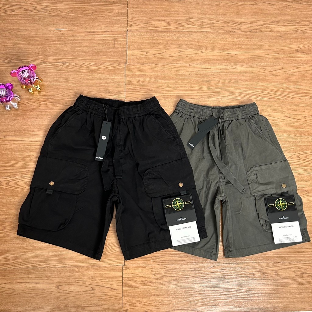 STONE ISLAND กางเกงคาร์โก้เอวยางยืด สำหรับลุคบอร์ด