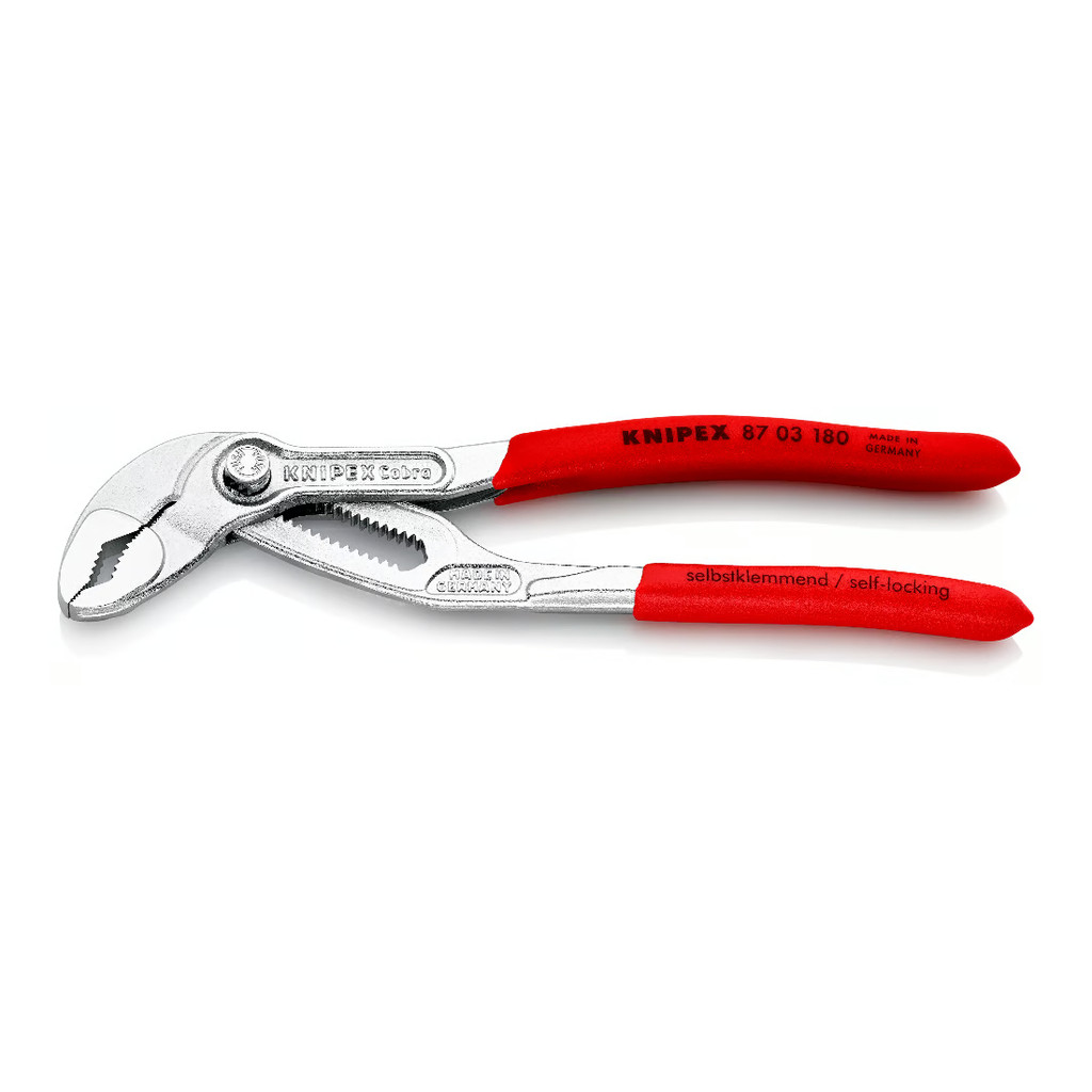 KNIPEX Cobra High Tech Water Pump Pliers 180 mm คีมปั๊มน้ำไฮเทค 180 มม. รุ่น 8703180