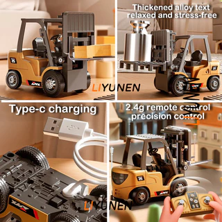 1/64 Mini Alloy RC รถยก APP รีโมทคอนโทรลวิศวกรรมยานพาหนะของเล่นโต๊ะขนาดเล็ก 1:64 รุ่นคอลเลกชันของขวัญสําหรับชาย