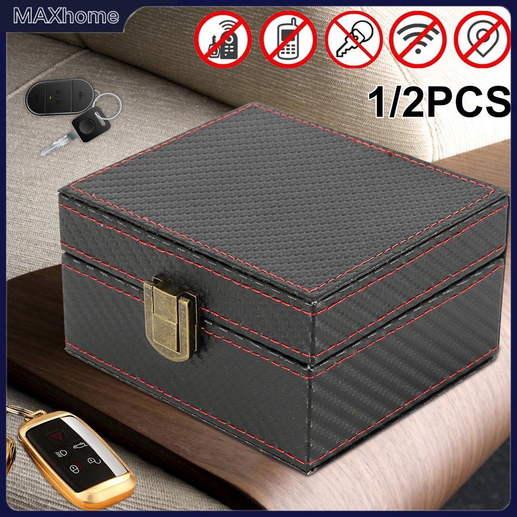 Faraday กล่องสําหรับกุญแจรถ 11.6 x 9 x 5.8 ซม.รถ Key Signal Blocker Anti-Theft Car Key Blocker สําหร