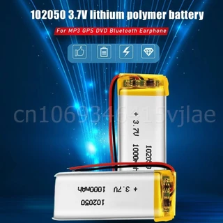 102050 3.7V 1000mAh แบตเตอรี่ลิเธียมโพลิเมอร์แบบชาร์จไฟได้สําหรับ MP3 GPS DVD ปากกาบันทึกกล้องบลูทูธแท็บเล็ต Lipo