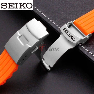 สายนาฬิกาข้อมือซิลิโคน กันน้ํา 18/20 มม. 22 มม. 24 มม. สําหรับ Seiko SKX 007 Water Ghost 5 Canned Abalone Sport Wrist Bracelet