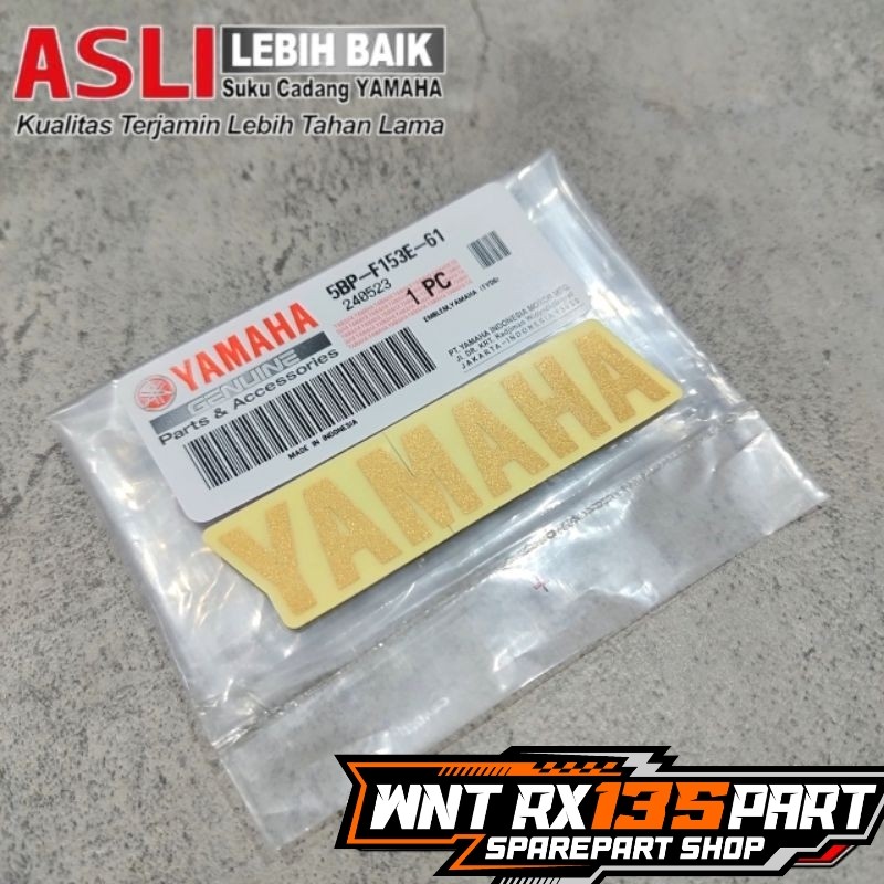 YAMAHA GOLD STICKER ORIGINAL YAMAHA RX KING TOOLBOX STICKER | 5BP-F153E-01