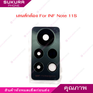 เลนกล้อง INF Note 11S สำหรับ Infinix Note 11S กระจกเลนส์กล้อ…