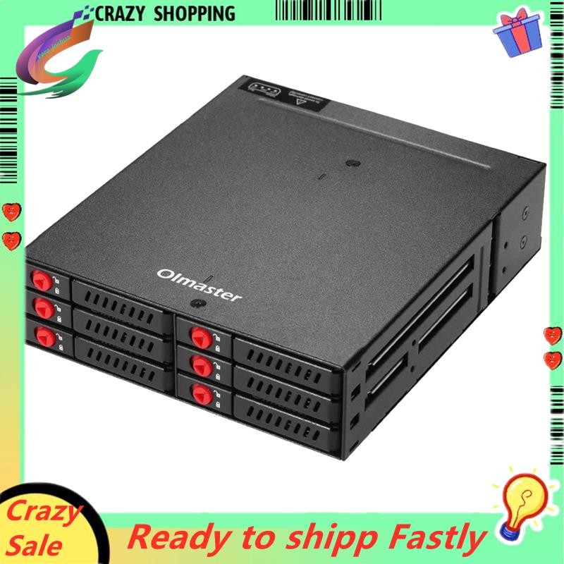 6-Bay 2.5 นิ้ว SATA SSD HDD Enclosure Mobile Rack/Enclosure Hard Disk Enclosure Rack Data Storage สํ