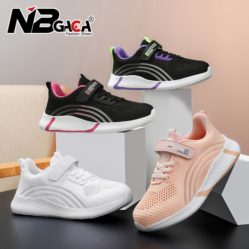 ฤดูร้อนตาข่ายระบายอากาศรองเท้าผ้าใบเด็กผู้หญิงน้ําหนักเบาเป็นพิเศษและสะดวกสบายสําหรับเด็กไปโรงเรียนเดินรองเท้า