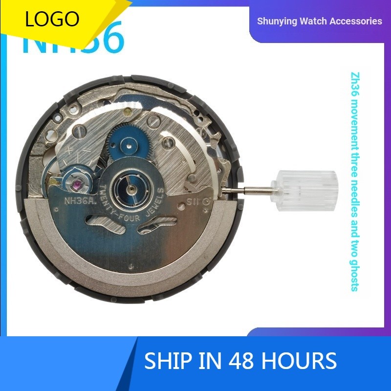 Seiko Automatic nh36 Mechanical Movement NH36A Dual Calendar Movement แทน 4R36/7S36