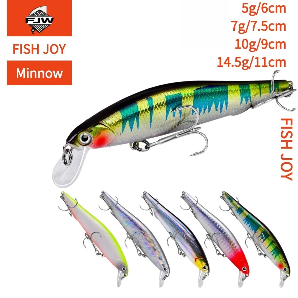 F15 ตกปลา ปลาปลอม เหยื่อเรืองแสง 3D ตาปลา สีสันสดใส ลายพราง ลายสาดสี ปลายแหลม สะพานเหยื่อ