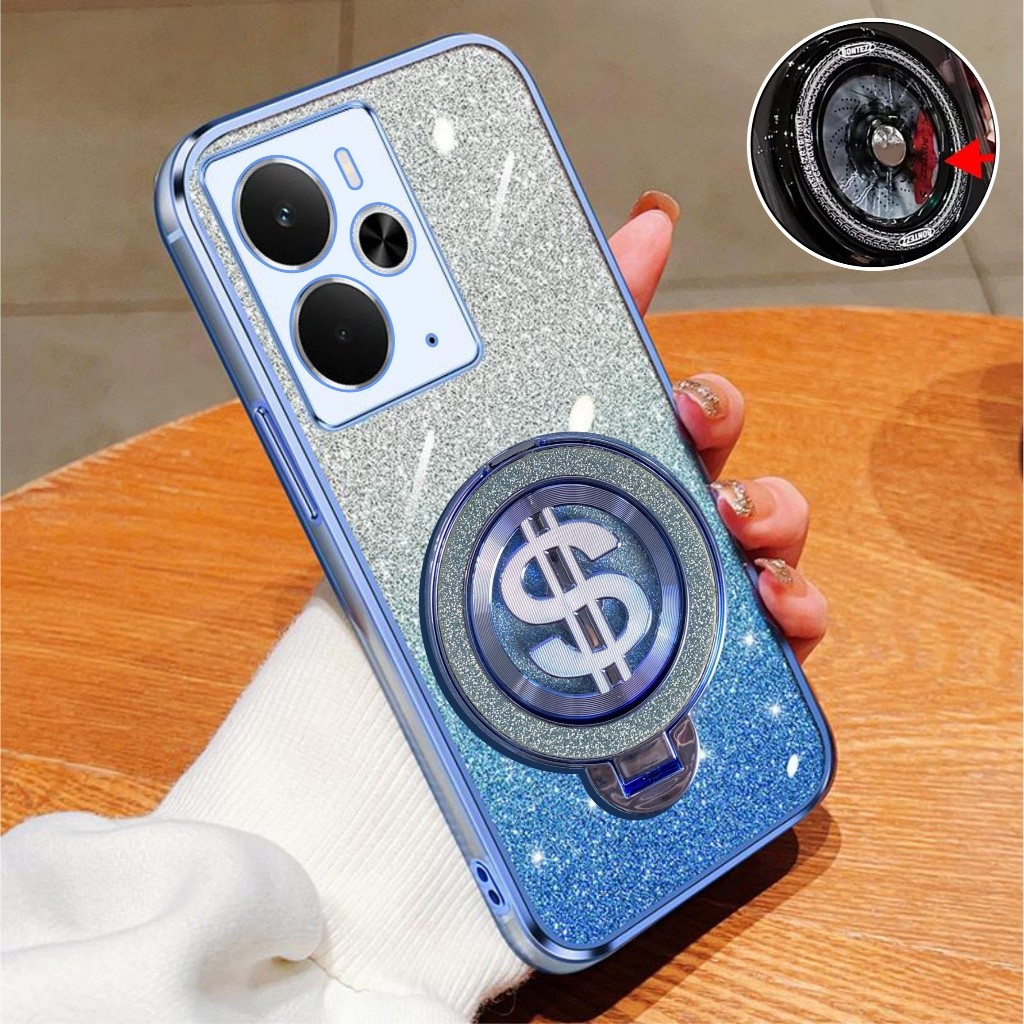 HP Realme 14 14T 5G Glitter Dollar Ring Stand รองรับเคสชาร์จไร้สาย