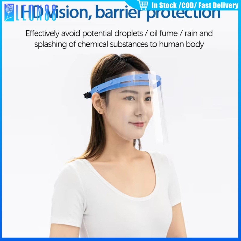 ของมาใหม่！10ชิ้น เฟสชิวสวมศีรษะ หน้ากากใส กันน้ำลาย แมสกันน้ํา หน้ากาก safety ทันตกรรม