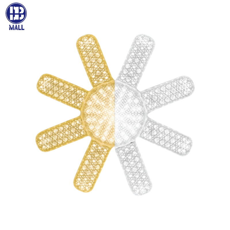 ไม่พอใจความสว่าง ยินดีคืนเงินเต็มจำนวน โคมไฟตลาดนัด หลอดไฟ LED Bulb หลอดไฟไดมอนด์ ทรงใบพัด ไฟร้านอาหาร E27ซุปเปอร์สว่าง