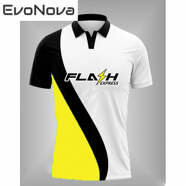 แฟลช เอ็กซ์เพรส เสื้อโปโลแขนสั้นสำหรับพนักงานจัดส่ง ระบายอากาศ ดูดซับความชื้น เสื้อยืดผ้าแห้งเร็วสำหรับพนักงานจัดส่ง