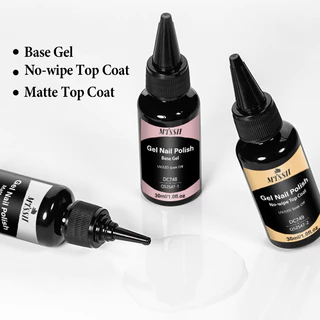 MTSSII 30ml ฐานเจล Top Coat Function เจลโปแลนด์ Soak Off UV Vernis กึ่งถาวรเล็บเล็บเจลเคลือบเงาเล็บ Art
